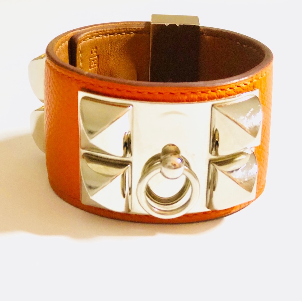 HERMES Collier De Chien Bracelet Size S